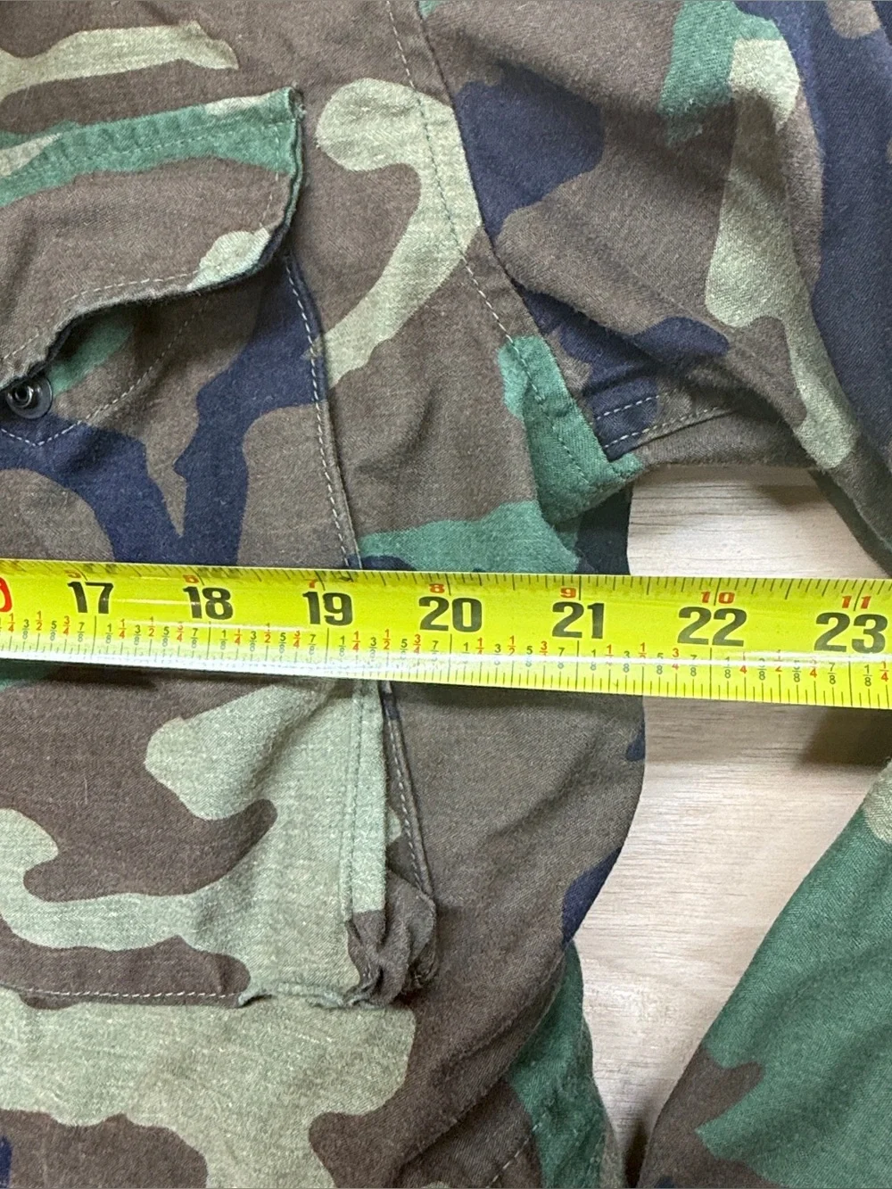 Vintage US Military M-65 Field Jacket Woodland Camo Cold Weather Medium Short 80